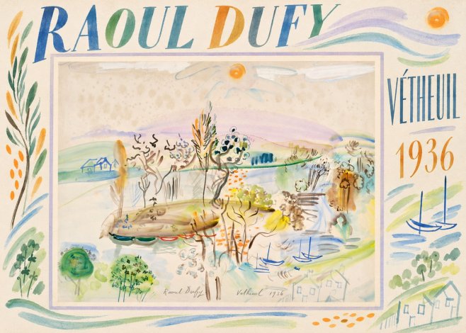 Raoul Dufy Vétheuil No2 - Poster