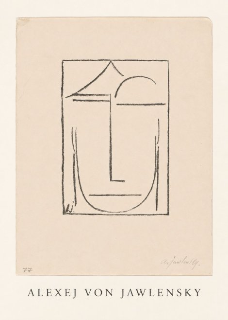 Alexej von Jawlensky Abstract Head No4 - Poster