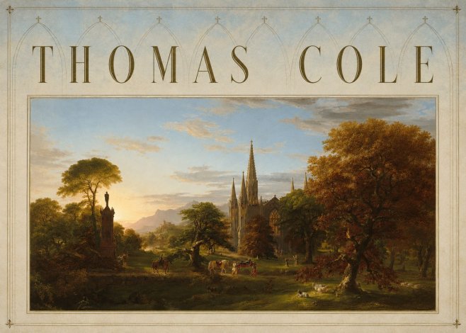 Thomas Cole The Architect's Dream No6 - Poster
