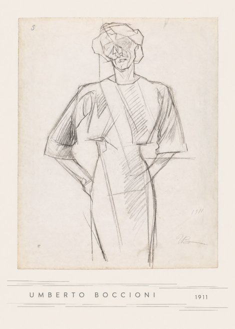 Umberto Boccioni Figure Study, 1911 No5 - Poster