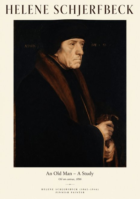 Helene Schjerfbeck An Old Man – a Study No1 - Poster