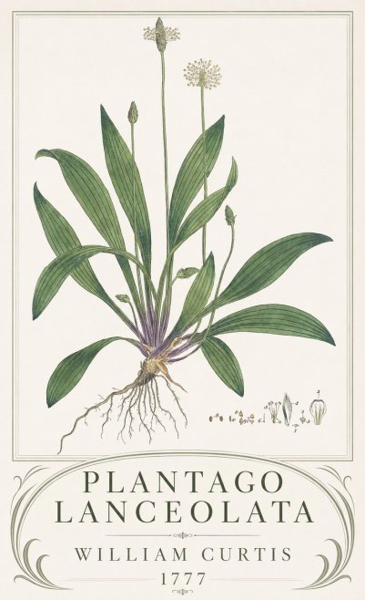 William Curtis Plantago Lanceolata IV No3 - Poster
