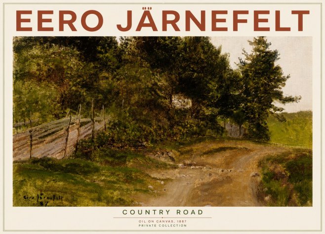 Eero Järnefelt Country Road No6 - Poster