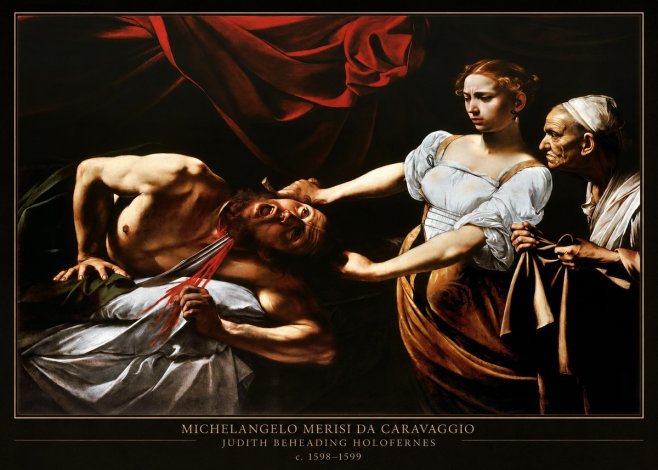 Michelangelo Merisi da Caravaggio Judith Beheading Holofernes IV No4 - Poster