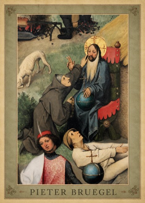 Pieter Bruegel The Adoration of the Magi - Detail No3 - Poster