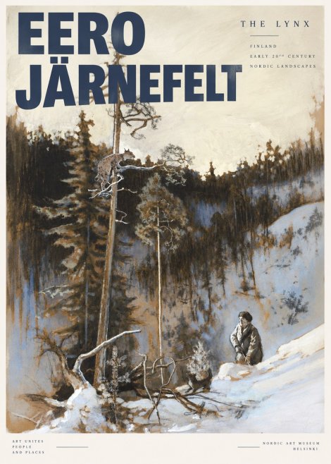 Eero Järnefelt A Lynx in a Tree No4 - Poster