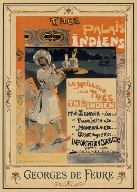 Georges de Feure Thés Palais Indiens No1 - Poster
