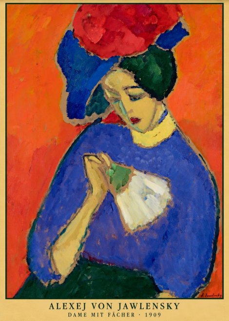 Alexej von Jawlensky Dame Mit Fächer No6 - Poster
