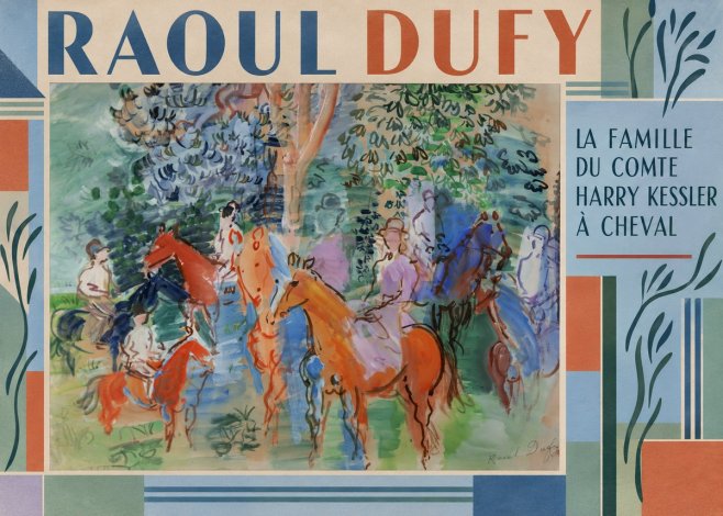 Raoul Dufy La Famille Du Comte Harry Kessler À Cheval No2 - Poster
