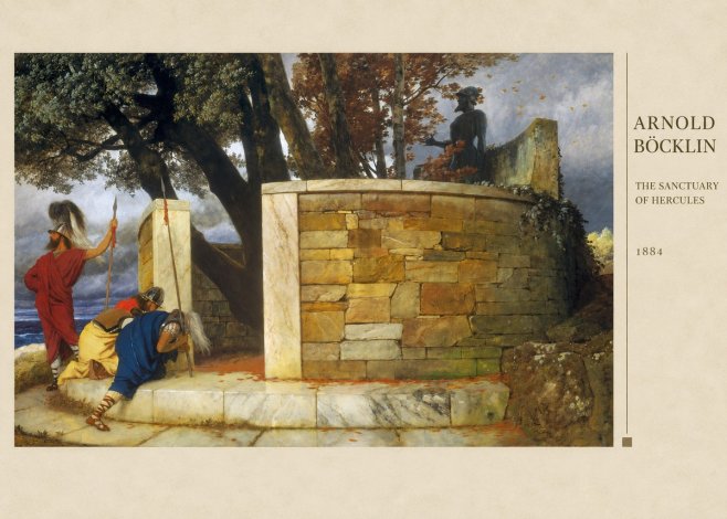 Arnold Böcklin The Sanctuary of Hercules No3 - Poster