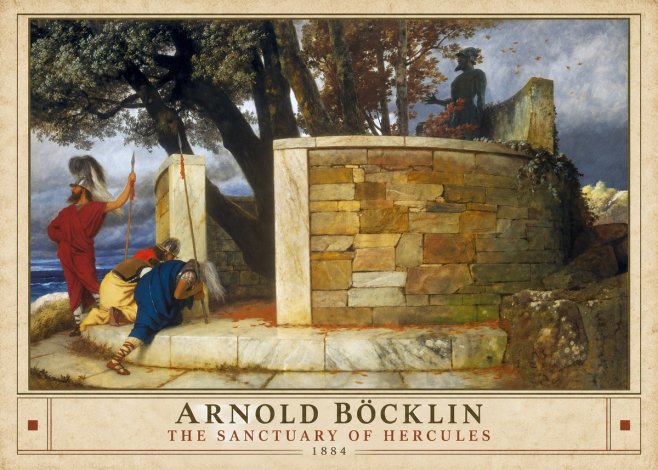 Arnold Böcklin The Sanctuary of Hercules No4 - Poster