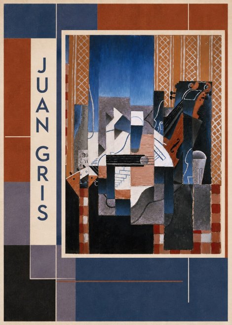 Juan Gris Still Life with Guitar and Violin No2 - Poster