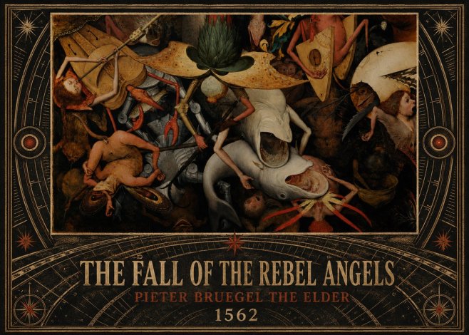 Pieter Bruegel The Fall of the Rebel Angels VI No5 - Poster