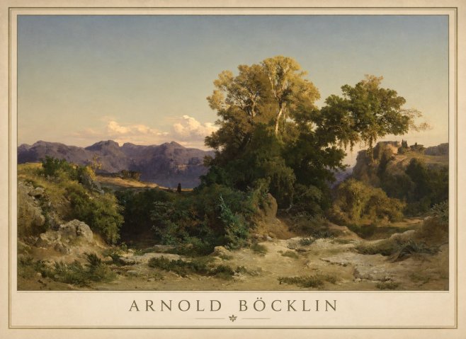 Arnold Böcklin Im Albanergebirge No4 - Poster