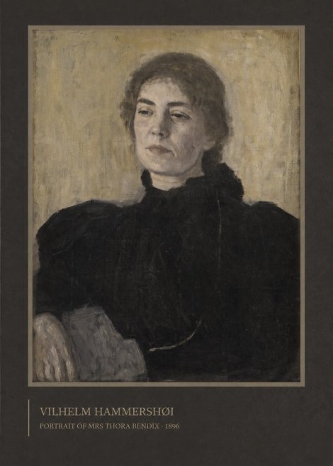 Vilhelm Hammershøi Portrait of Mrs Thora Bendix No2 - Poster