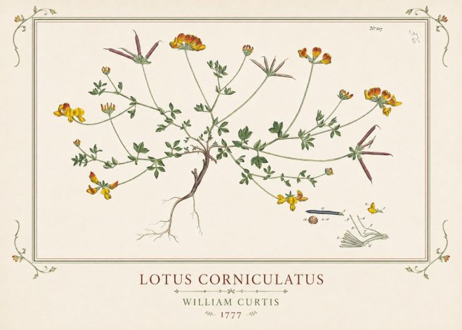 William Curtis Lotus Corniculatus III No1 - Poster