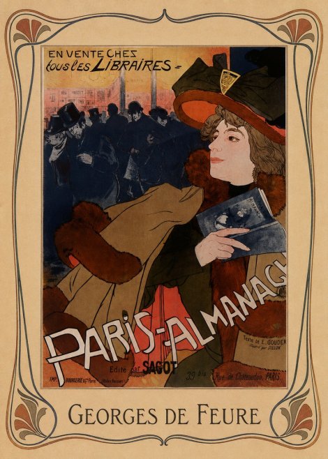 Georges de Feure Paris-almanach IV No1 - Poster
