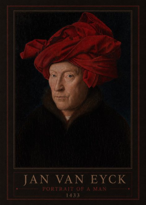 Jan van Eyck Portrait of a Man IV No1 - Poster