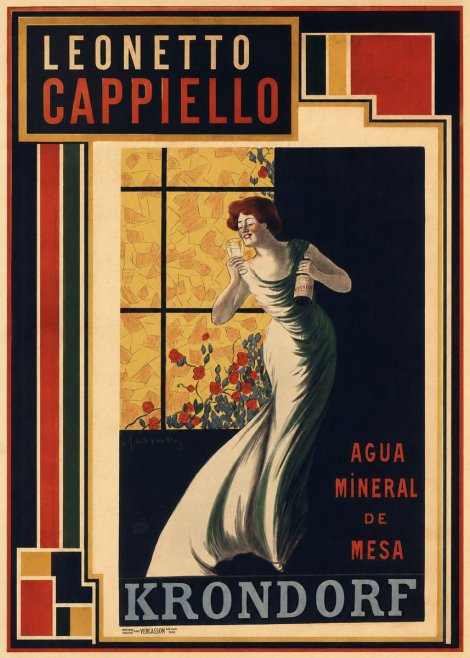 Leonetto Cappiello Agua Mineral De Mesa Krondorf No3 - Poster