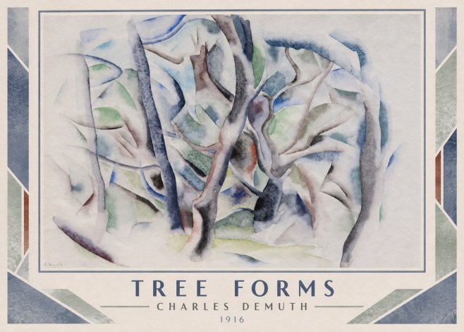 Charles Demuth Tree Forms No1 - Poster