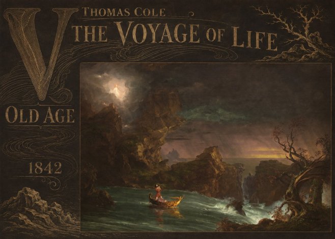Thomas Cole The Voyage of Life: Old Age V No6 - Poster