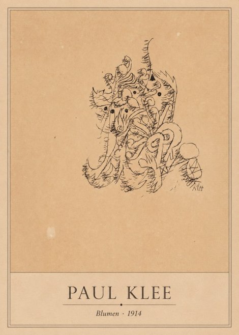 Paul Klee Blumen II No1 - Poster