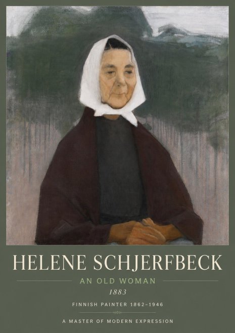 Helene Schjerfbeck An Old Woman No3 - Poster