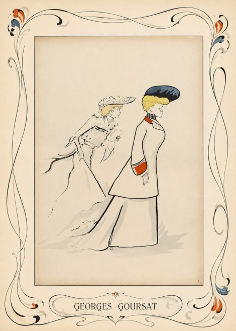 Georges Goursat Elegant Promenade No4 - Poster