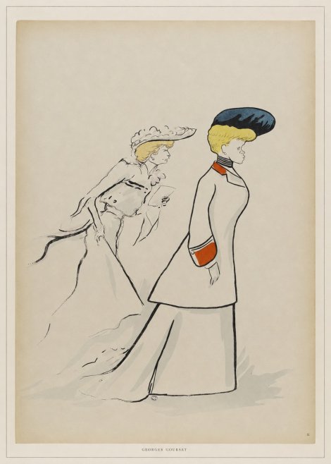Georges Goursat Elegant Promenade No6 - Poster