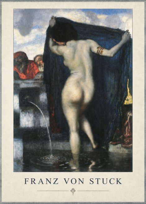 Franz von Stuck Susanna and the Elders No4 - Poster