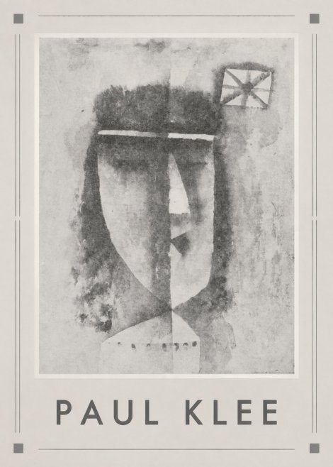 Paul Klee Head of a Man No6 - Poster