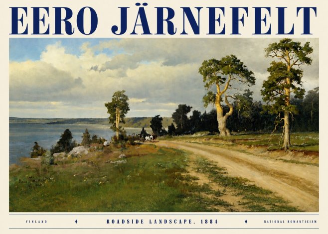 Eero Järnefelt Roadside Landscape, 1884 No3 - Poster