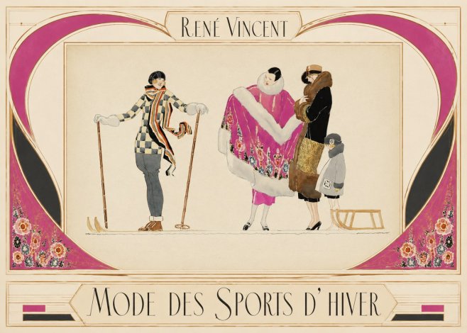 René Vincent Mode Des Sports D'hiver No3 - Poster