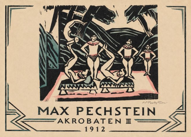 Max Pechstein Akrobaten Iii No3 - Poster