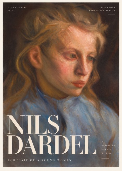 Nils Dardel Portrait of a Young Woman No6 - Poster