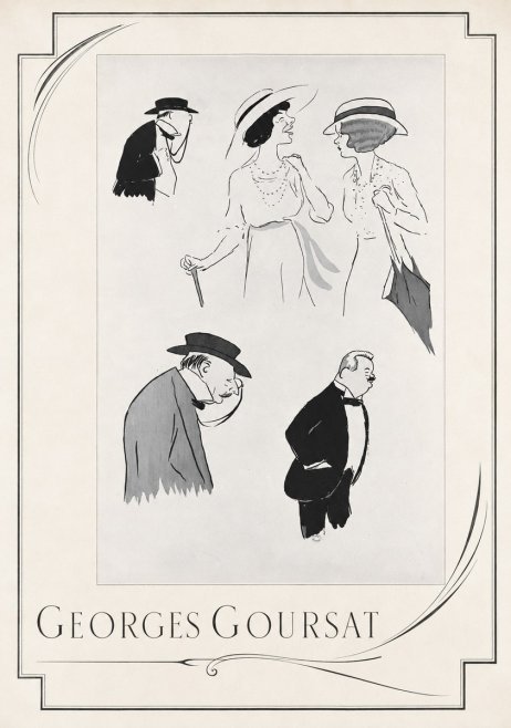 Georges Goursat Character Studies No2 - Poster
