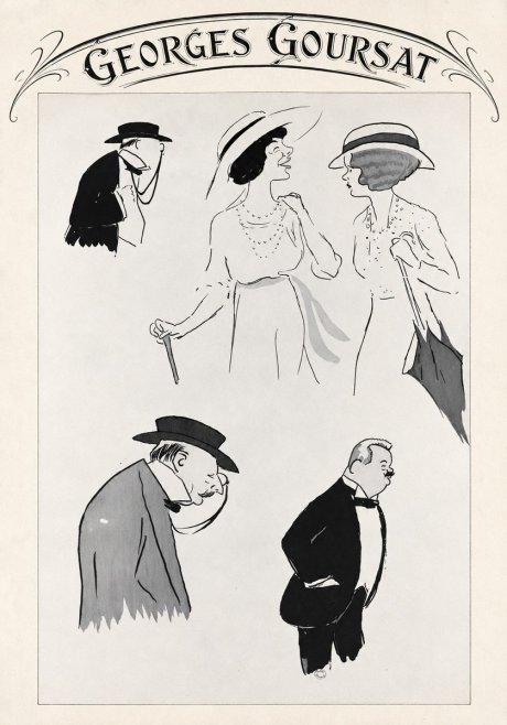 Georges Goursat Character Studies No4 - Poster