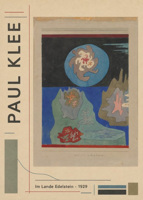 Paul Klee Im Lande Edelstein No2 - Poster