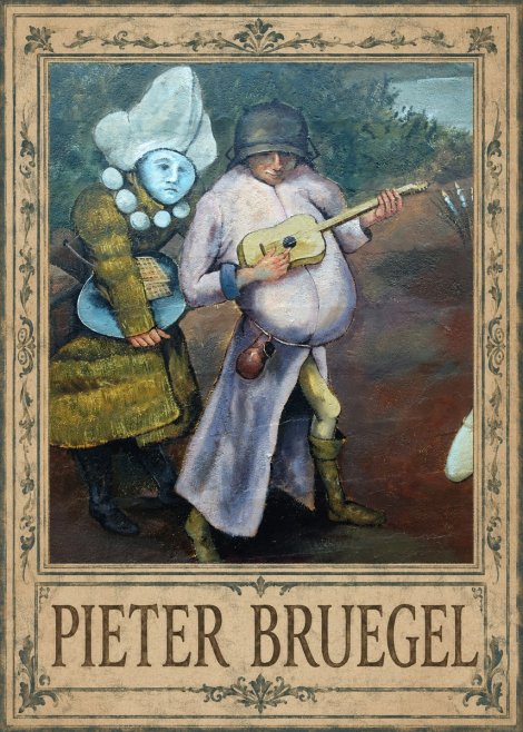 Pieter Bruegel Two Figures with a Lute No1 - Poster