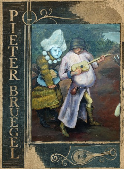 Pieter Bruegel Two Figures with a Lute No2 - Poster