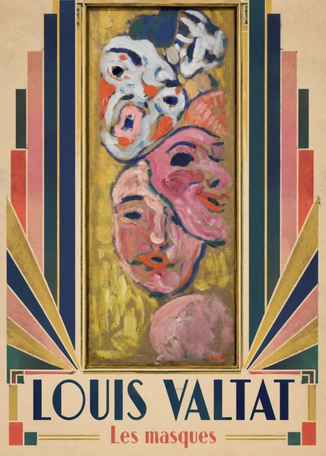Louis Valtat Les Masques No5 - Poster