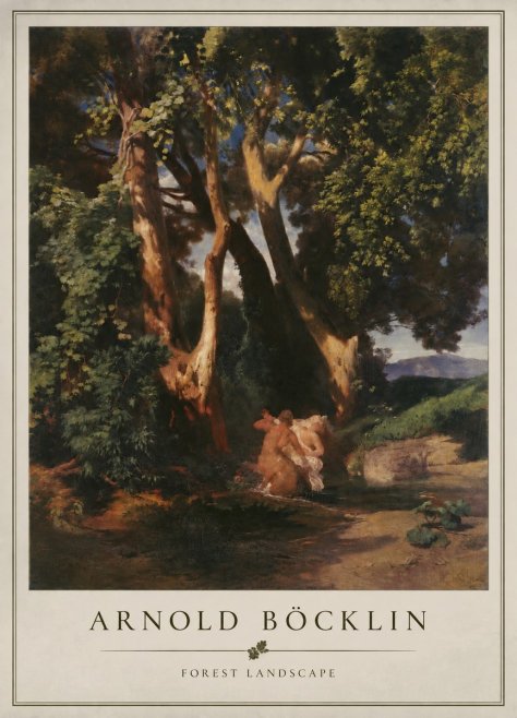 Arnold Böcklin Forest Landscape No4 - Poster