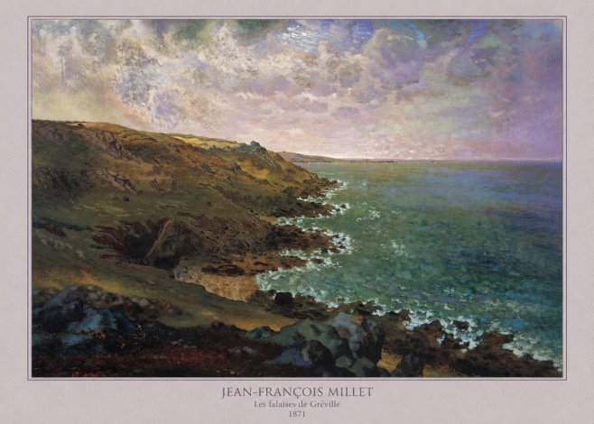 Jean-François Millet Les Falaises De Gréville No5 - Poster