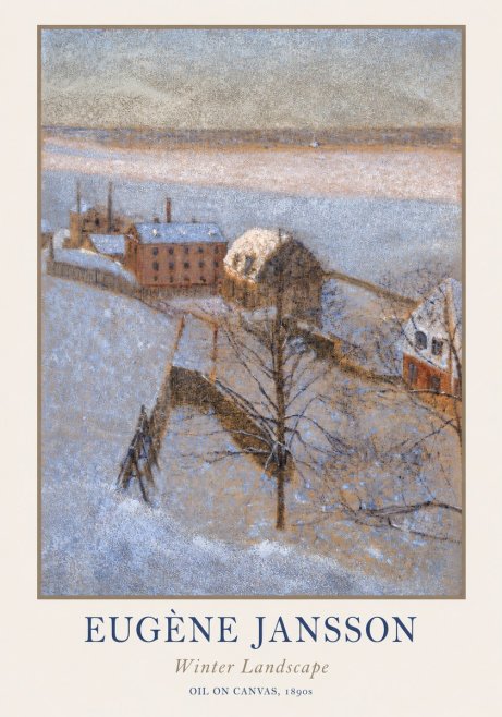 Eugène Jansson Winter Landscape No1 - Poster