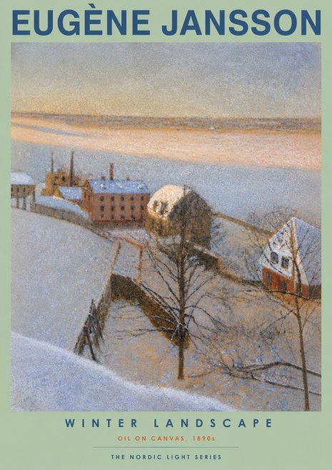 Eugène Jansson Winter Landscape No5 - Poster