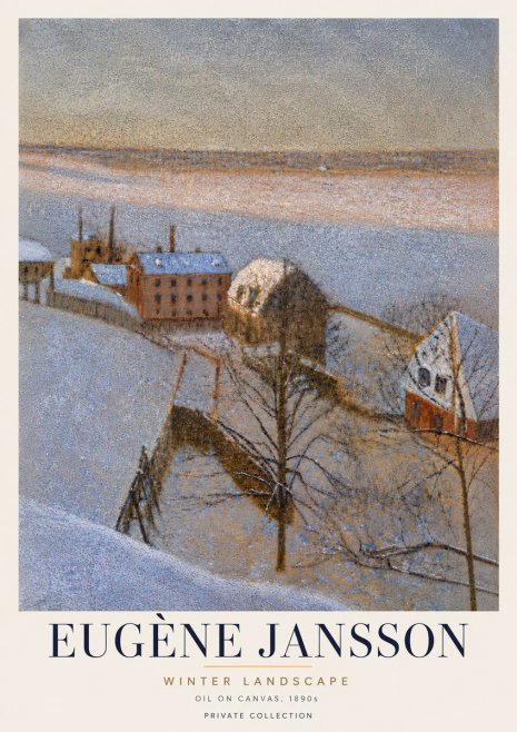 Eugène Jansson Winter Landscape No6 - Poster