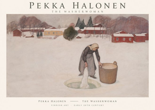 Pekka Halonen The Washerwoman No1 - Poster