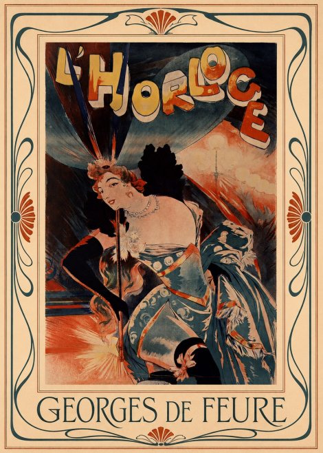 Georges de Feure L'horloge III No1 - Poster