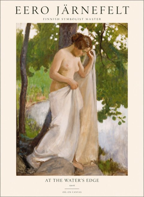 Eero Järnefelt At the Water's Edge No1 - Poster