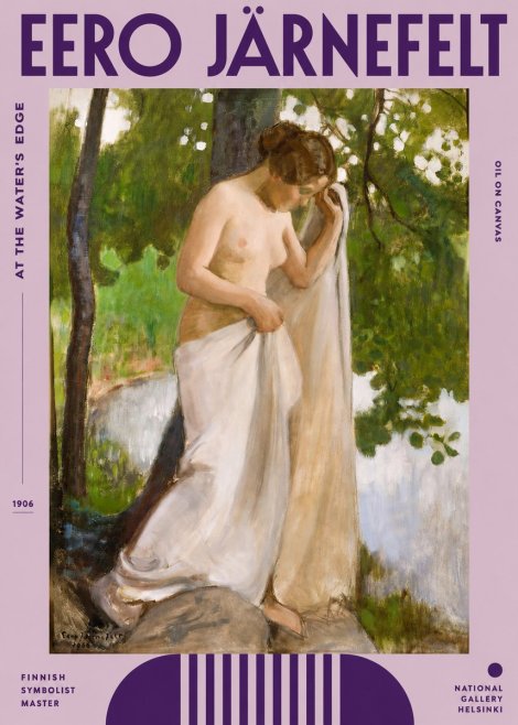 Eero Järnefelt At the Water's Edge No2 - Poster